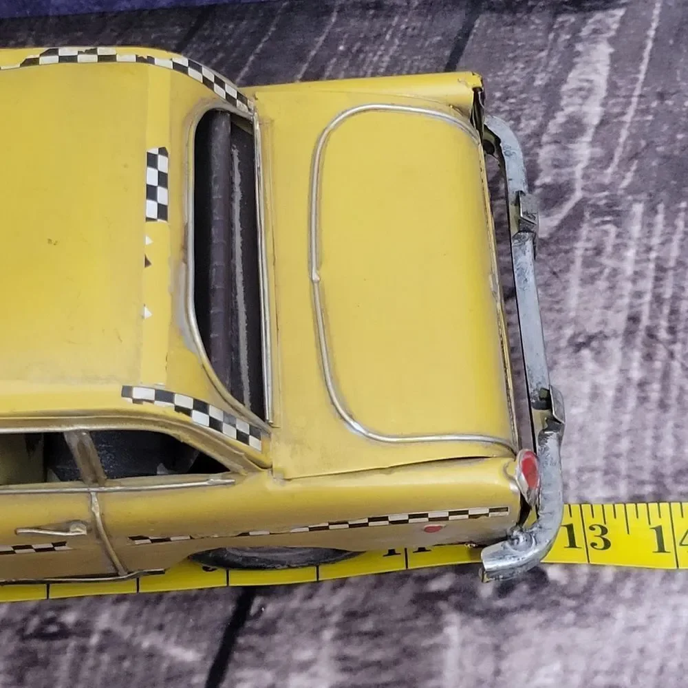 Vintage Tin Metal Taxi Cab